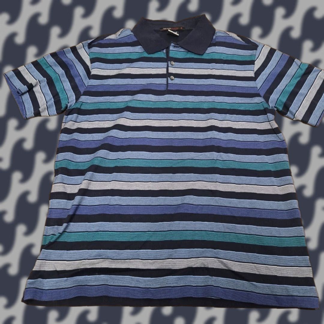 Nike VINTAGE Nike Tiger Woods Collection Polo Shirt TW Golf Dri-Fit Blue Medium Size US M / EU 48-50 / 2 - 1 Thumbnail