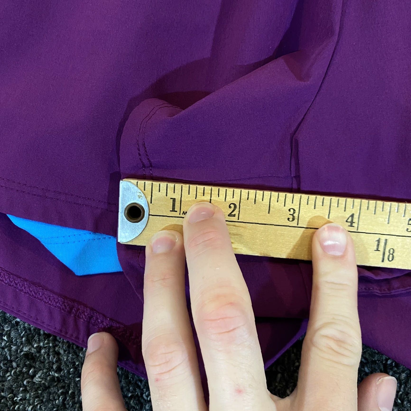 Nike Nike Shorts Womens Medium 30” Waist Lined Blue Purple 3” Inseam Running Workout Womens Size 32" / US 10 / IT 46 - 7 Thumbnail