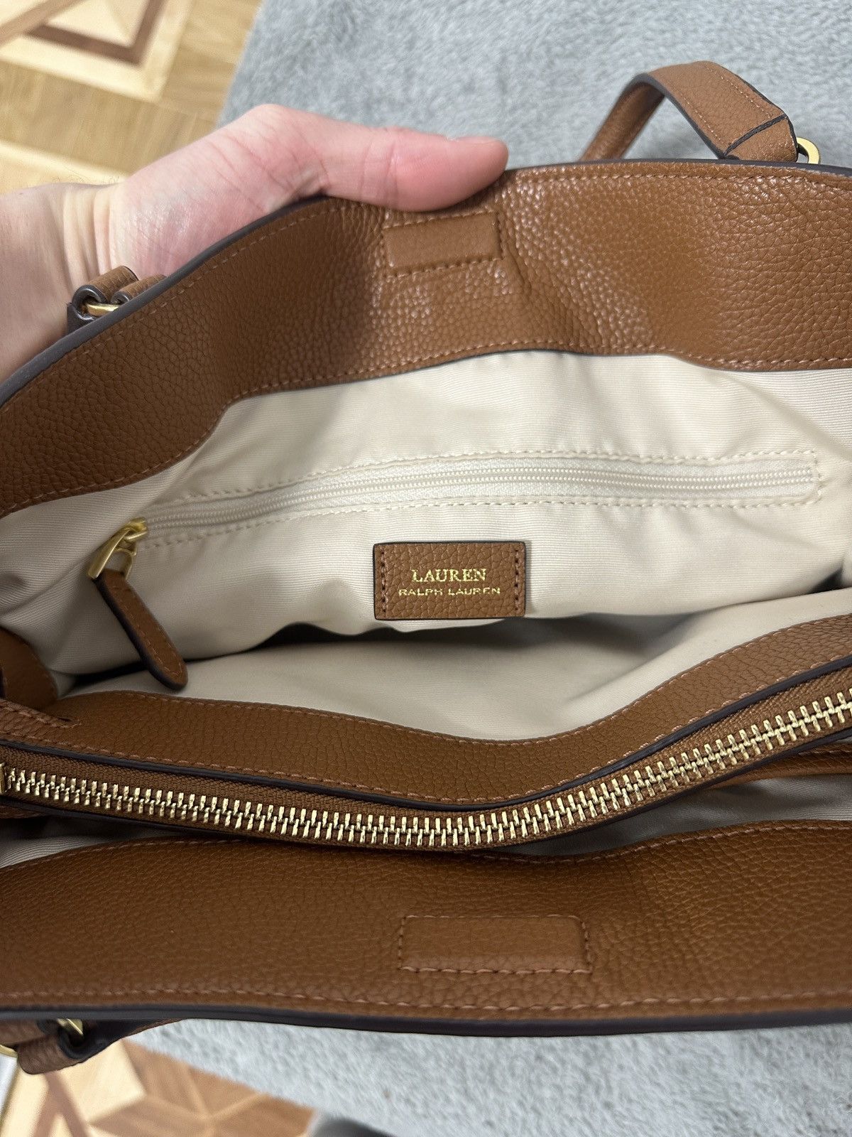 Ralph Lauren Ralph Lauren Cow Leather Tote Bag Size ONE SIZE - 9 Thumbnail
