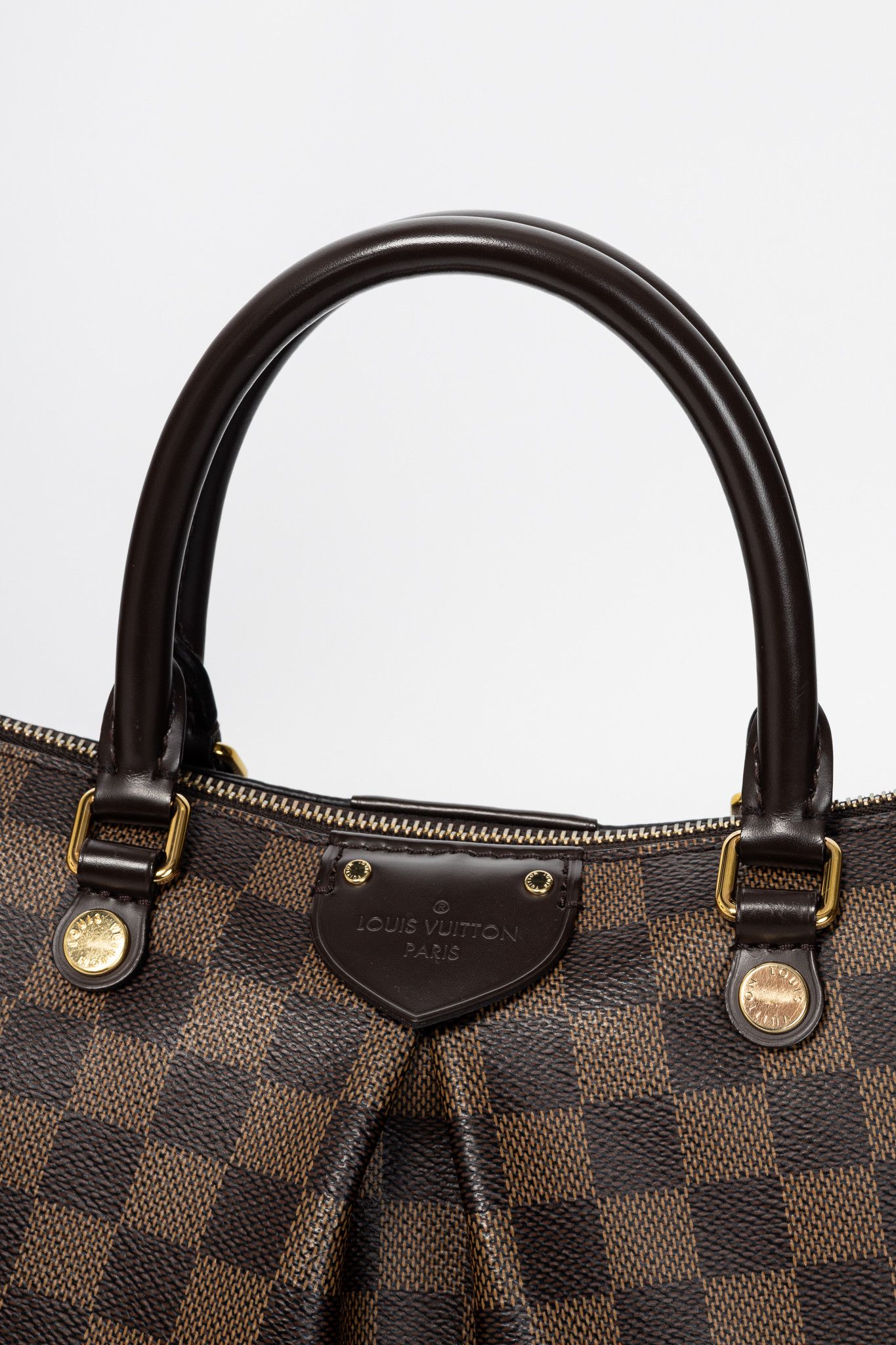 Louis Vuitton Louis Vuitton Siena MM Damier Ebene Canvas Tote Size ONE SIZE - 9 Thumbnail