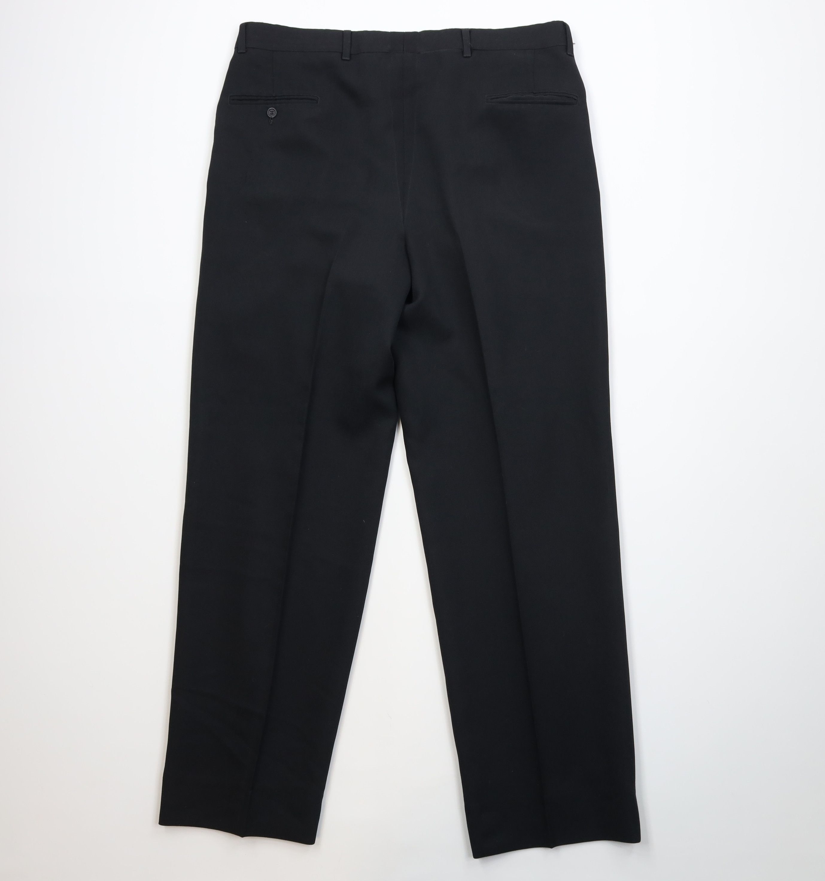 Vintage Vintage 90s Streetwear Silk Blend Wide Leg Chino Pants Black Size US 36 / EU 52 - 11 Thumbnail