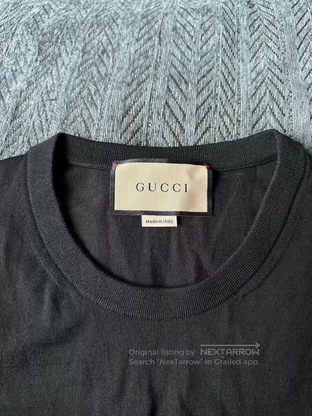 Gucci gucci black short sleeve knit sweater. Size US L / EU 52-54 / 3 - 3 Thumbnail