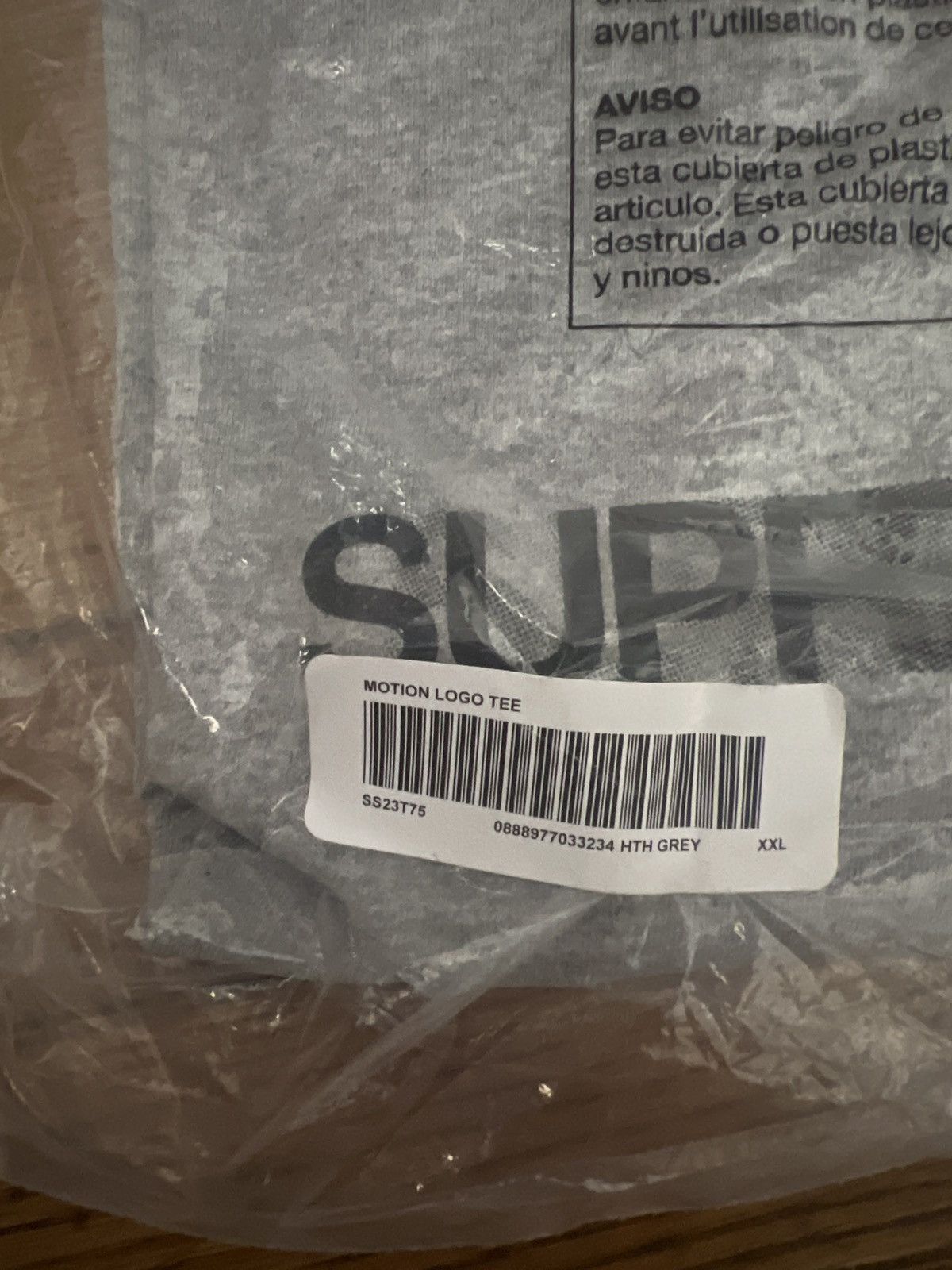 Supreme Supreme Motion Logo Tee Heather Grey Size XXL Size US XXL / EU 58 / 5 - 3 Thumbnail