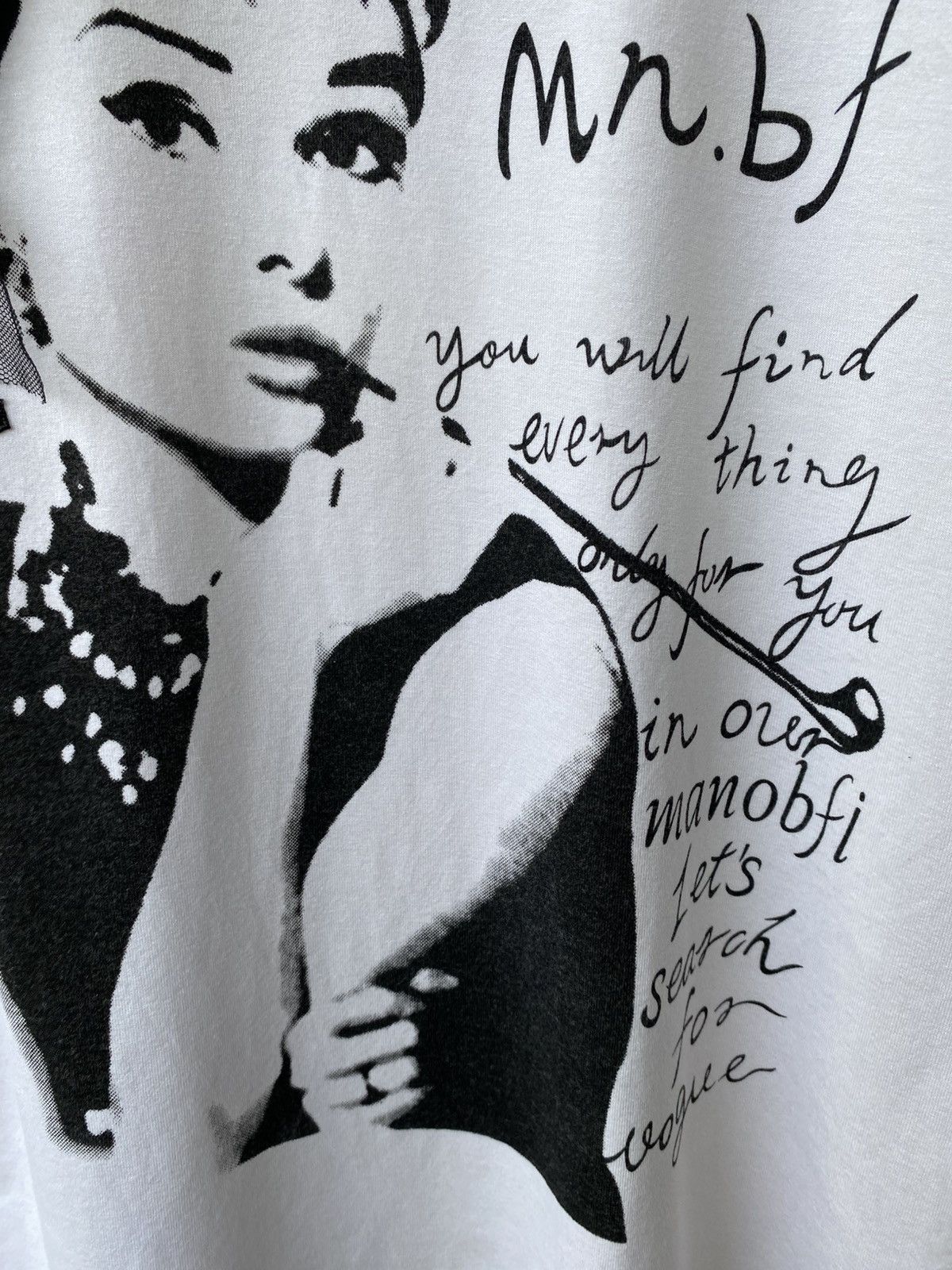 Japanese Brand Mn.bf Audrey Hepburn Retro Movie Classic Hollywood Graphic Size ONE SIZE - 8 Thumbnail