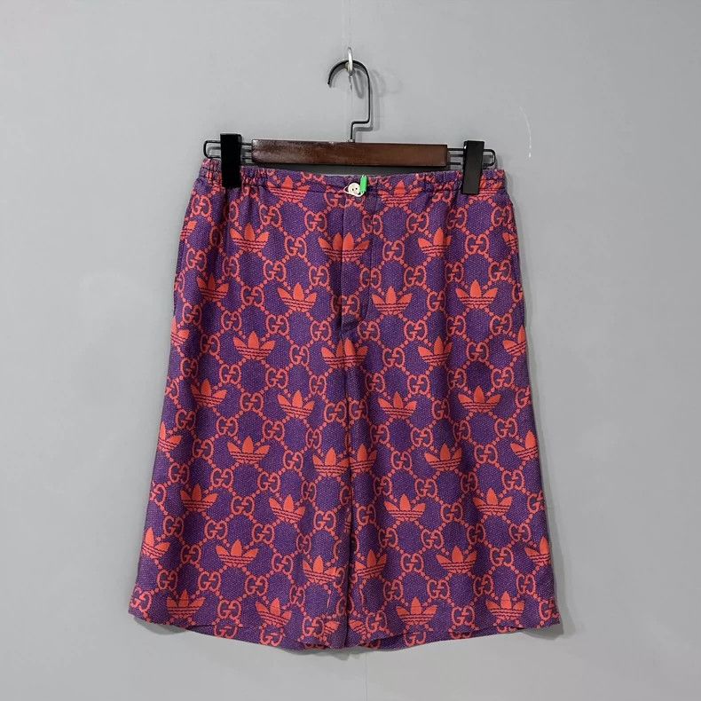 Gucci Gucci Adidas co-branded full-print silk shorts 2502-Nextarr Size US 28 / EU 44 - 3 Thumbnail