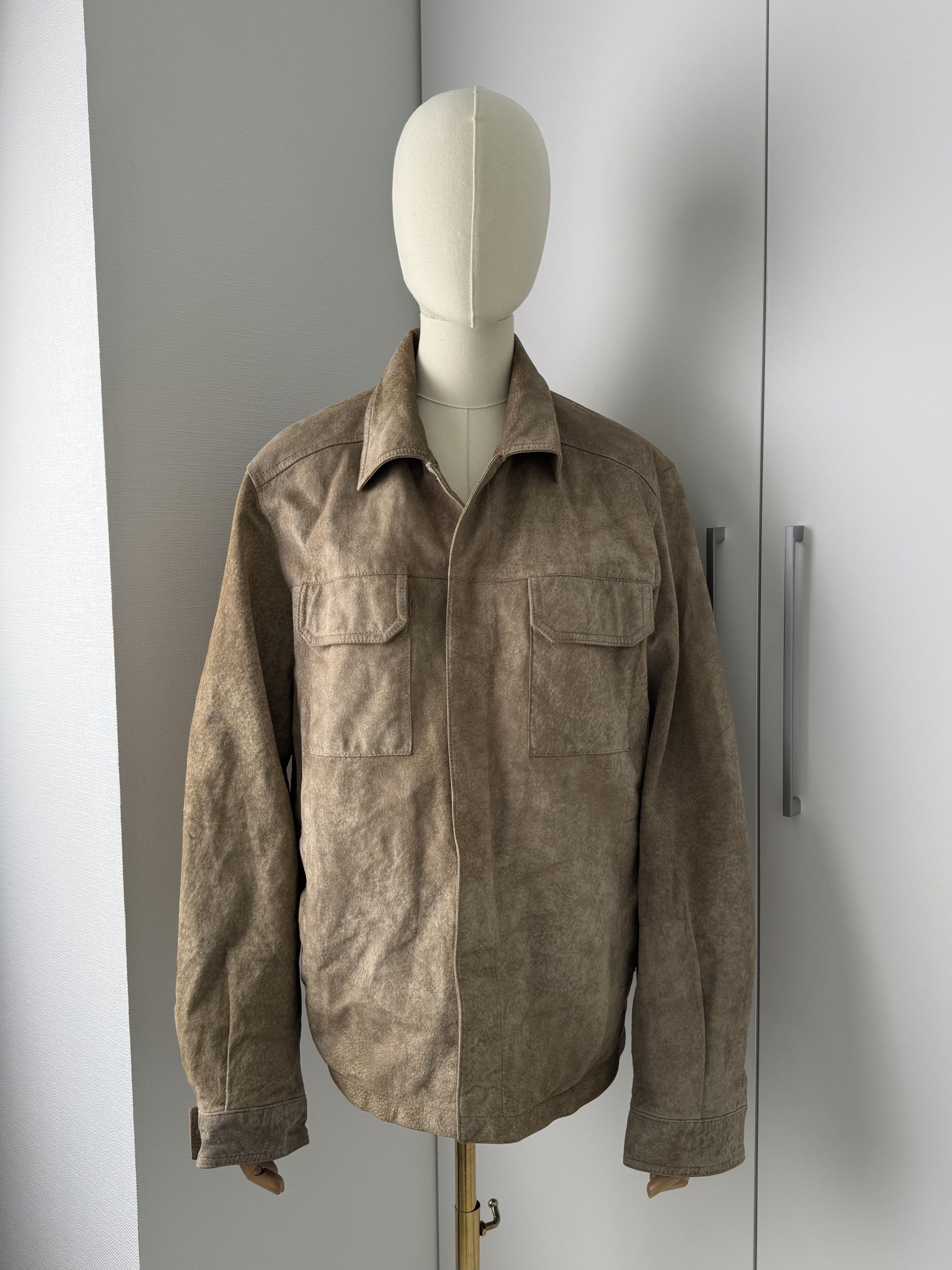 Genuine Leather Y2K Suede Leather Jacket Mens Overshirt Button Up Casual Size US M / EU 48-50 / 2 - 1 Thumbnail