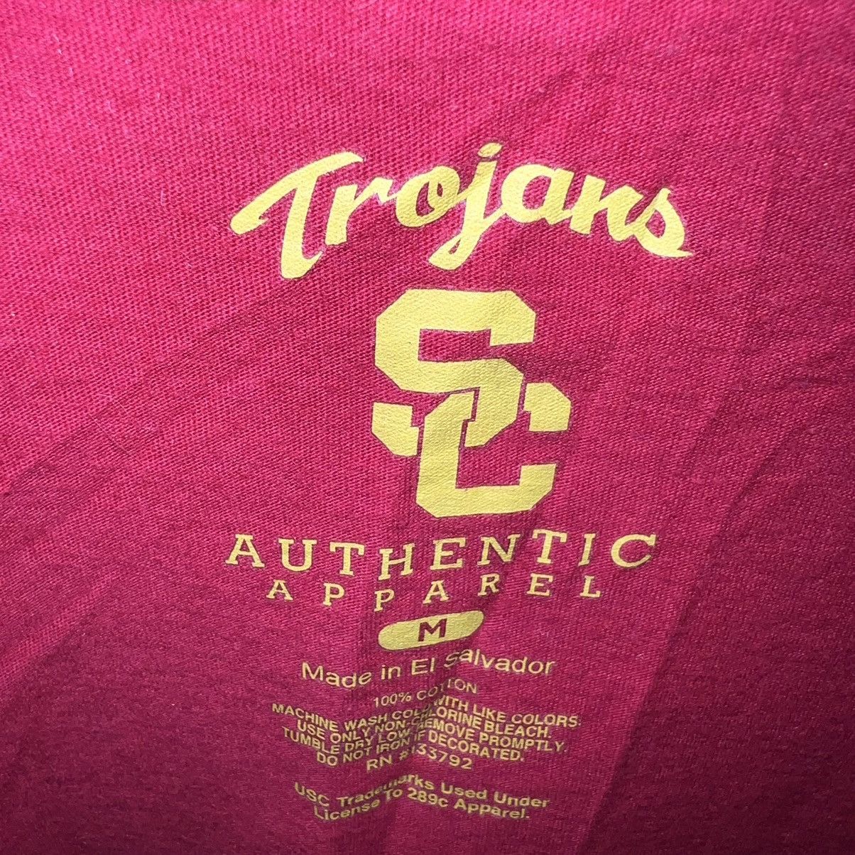 Other USC Trojans Authentic Apparel Cardinal Red T Shirt Size Med Size US M / EU 48-50 / 2 - 3 Thumbnail