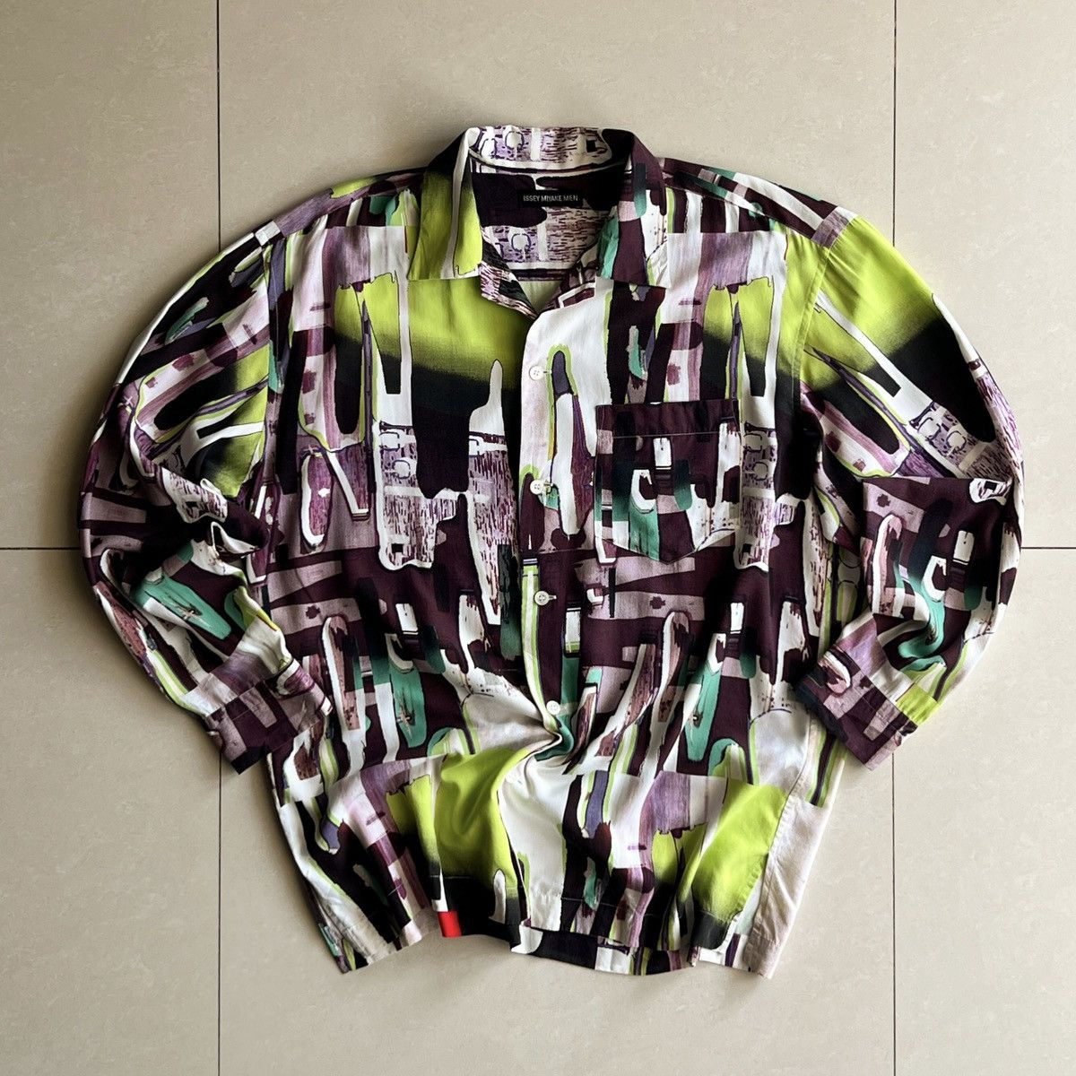 Issey Miyake SS02 Issey Miyake abstract print shirt Size US M / EU 48-50 / 2 - 1 Thumbnail
