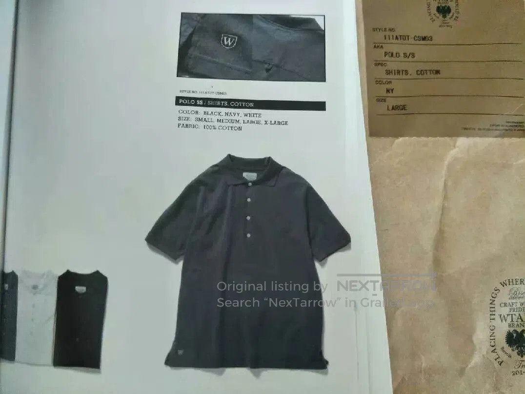 Wtaps Wtaps Cotton Short Sleeve Polo. Size US L / EU 52-54 / 3 - 9 Thumbnail