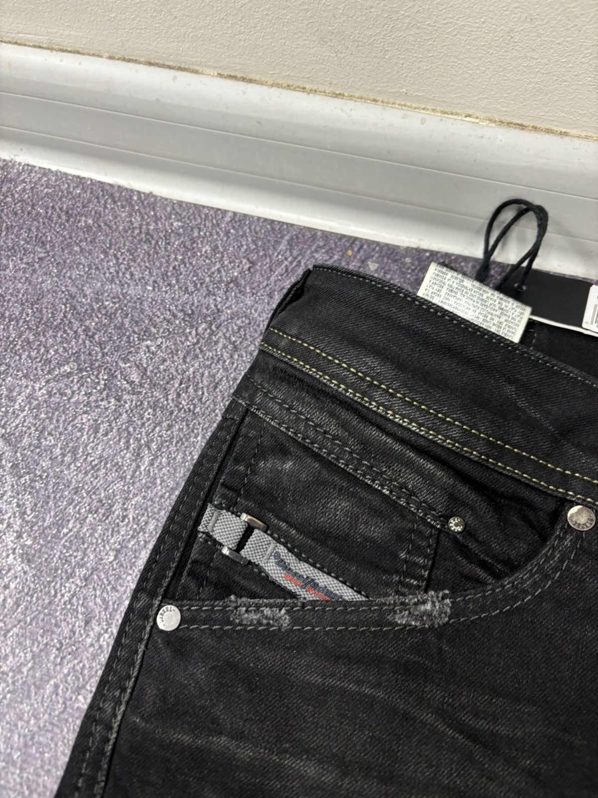 Diesel Diesel Belther NWT Regular Slim Hype Black Denim Jeans Size US 28 / EU 44 - 8 Thumbnail