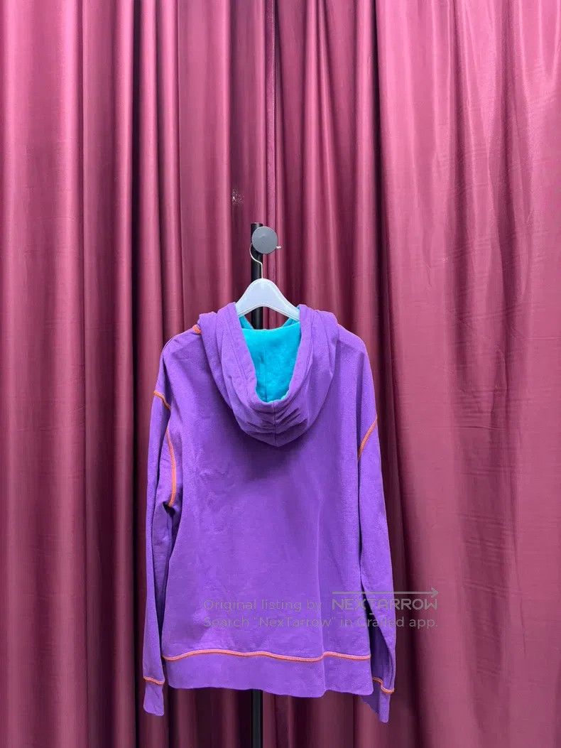 Loewe Loewe Purple Fleece Hooded Sweatshirt Size L / US 10 / IT 46 - 2 Thumbnail