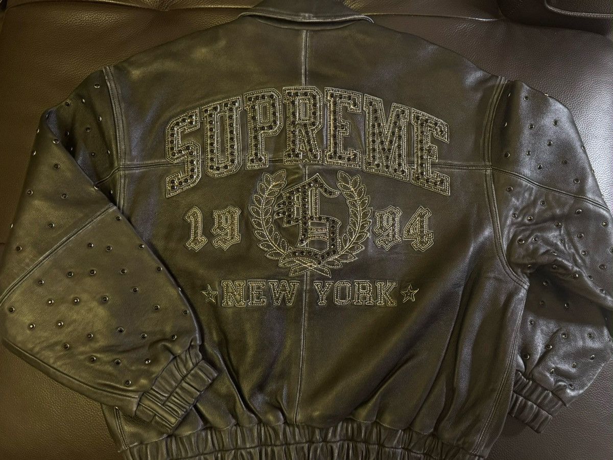 Supreme Supreme Gem Studded Leather Jacket Size US S / EU 44-46 / 1 - 4 Thumbnail