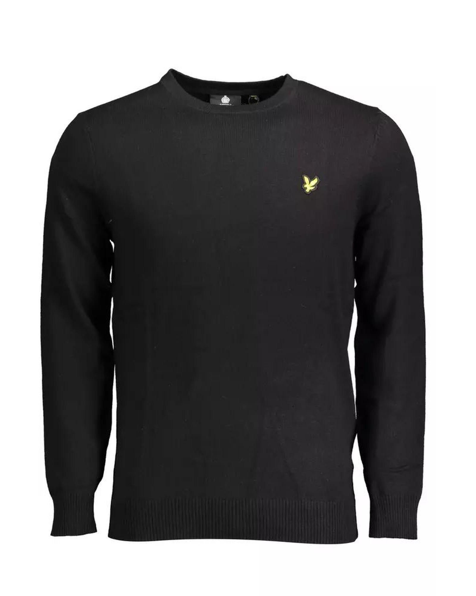 image of Lyle Scott Cotton Logo Shirt in Black, Men's (Size XL)