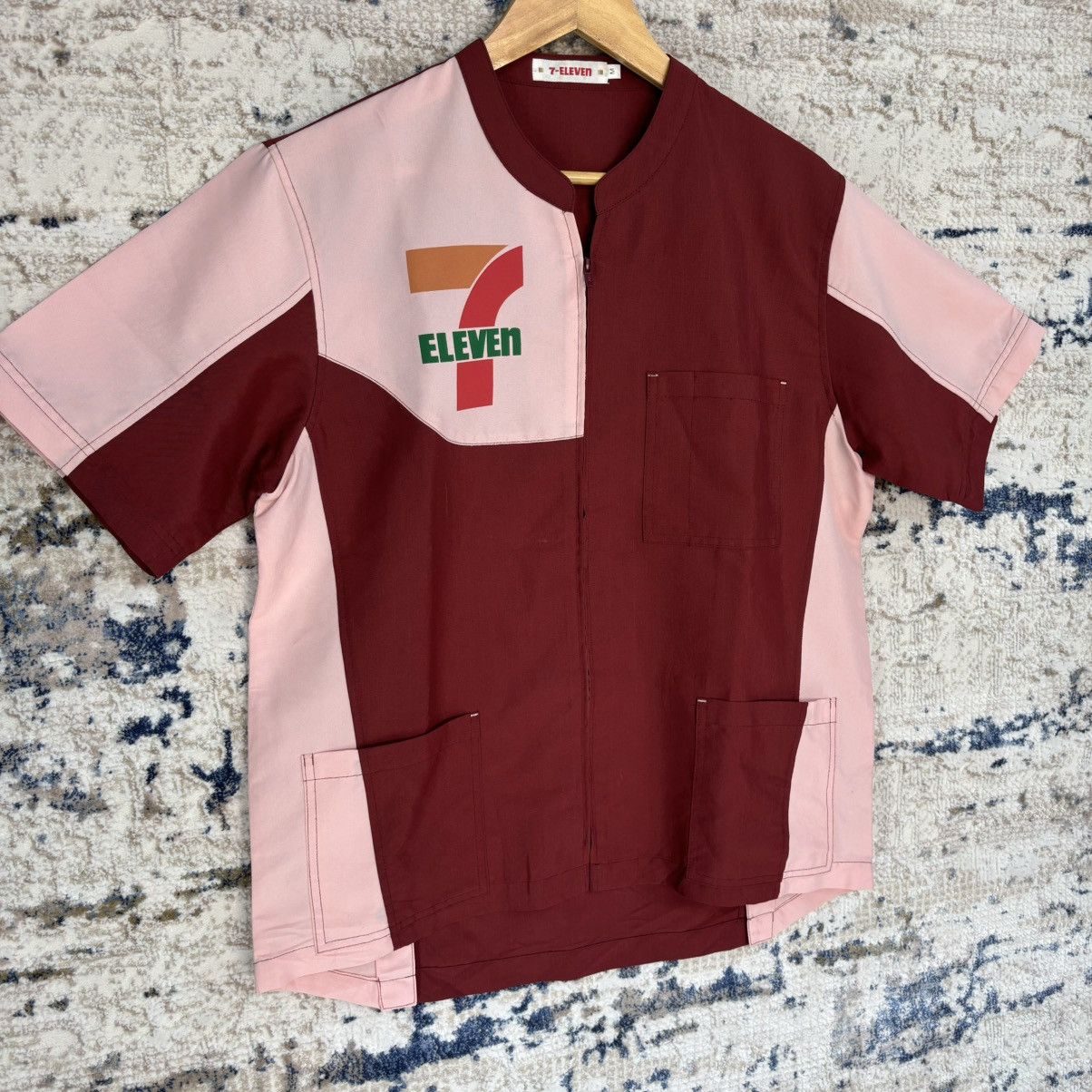 Vintage Vintage Seven Eleven Workers Shirt Medium Size Size US M / EU 48-50 / 2 - 4 Thumbnail