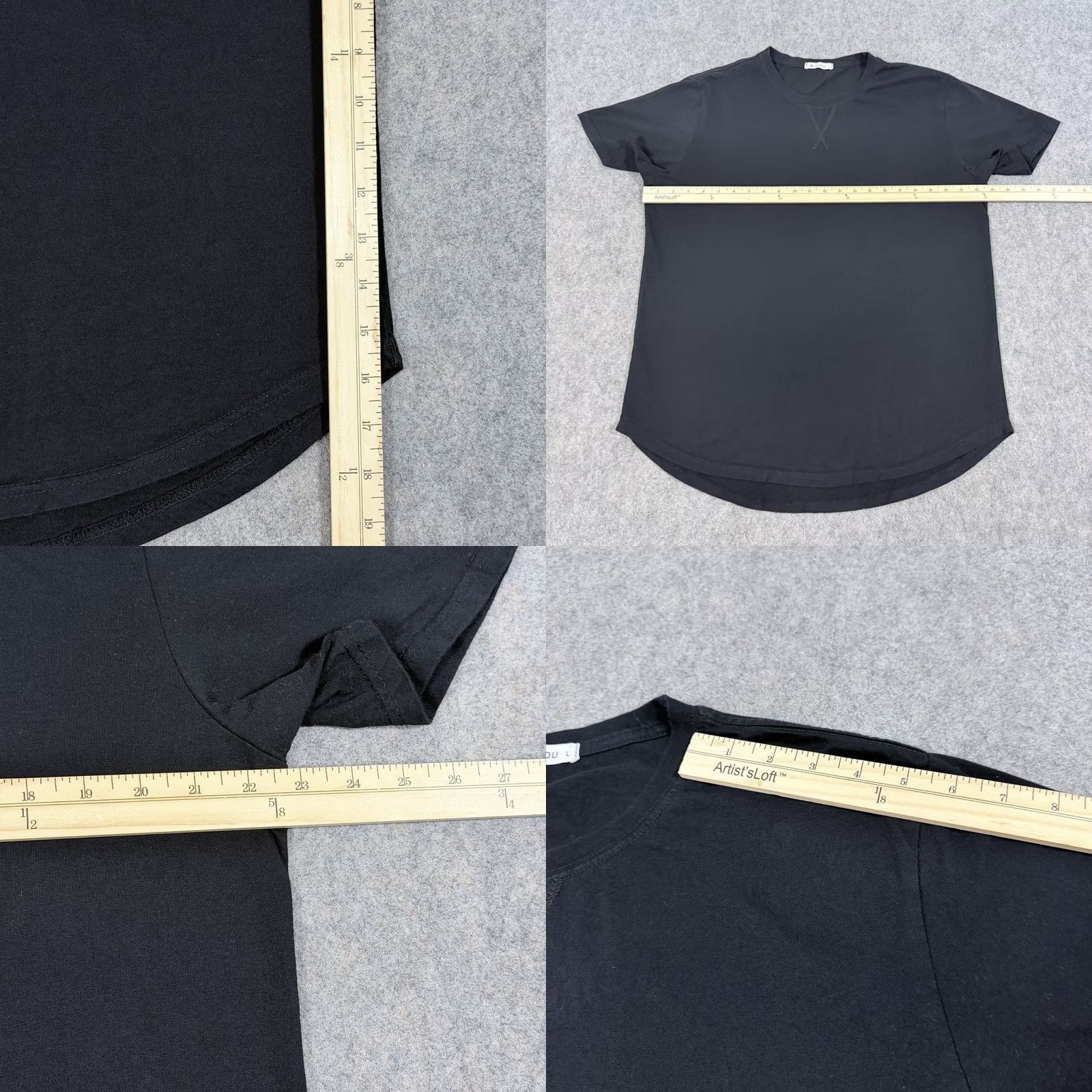 Vintage Kliegou T-Shirt Men's L Black Casual Crew-Neck Short Sleeve Pullover Size L Regular Fit Front Length 28 in Chest 45.5 in Graphic? No Pattern Solid Size US L / EU 52-54 / 3 - 8 Thumbnail