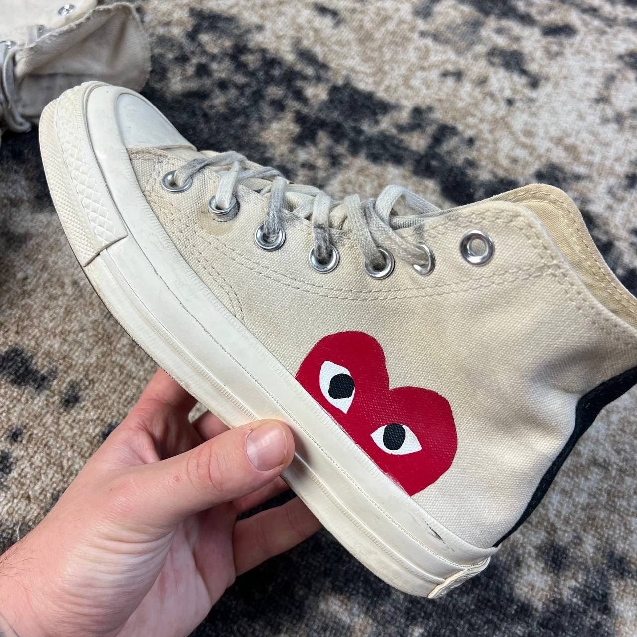 Comme des Garcons PLAY × Converse Converse x Comme Des Garcons PLAY Hi-Top Sneakers Size US 6 / IT 36 - 10 Thumbnail