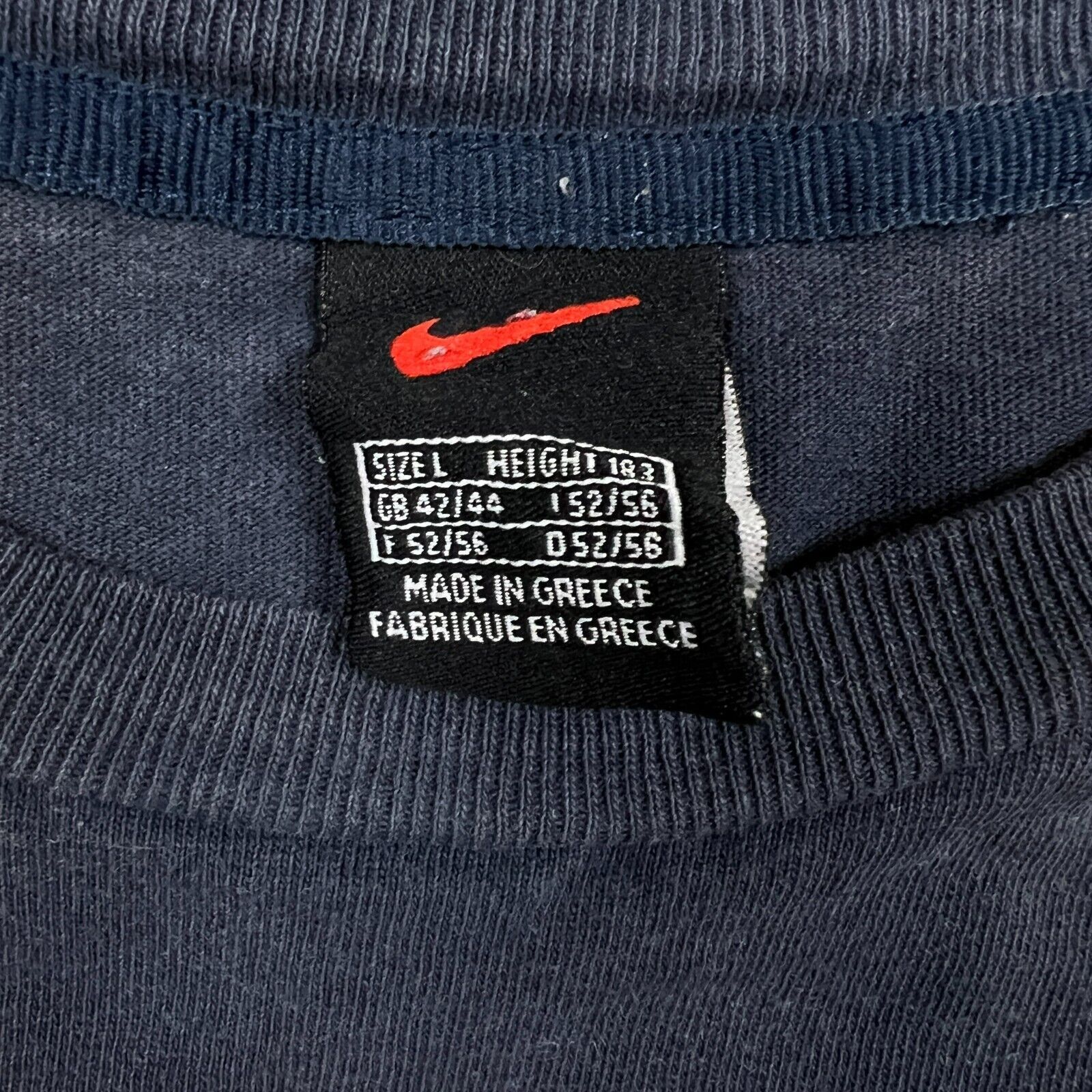 Nike × Vintage Vintage 90s Nike Sportswear T Shirt Large Swoosh Faded Tee Size US L / EU 52-54 / 3 - 5 Thumbnail