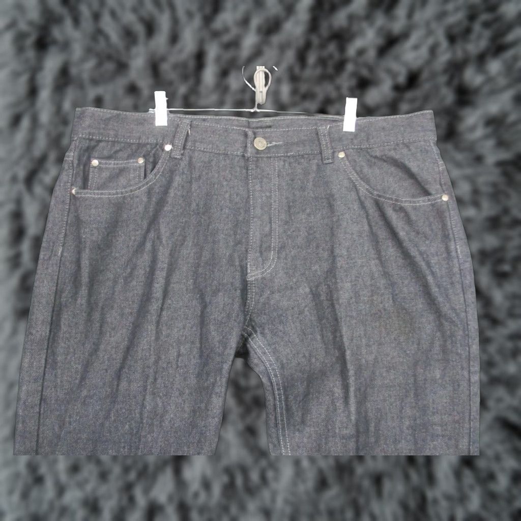 Vintage Mecca Jeans Mens 42x32 Dark Gray Denim Straight Leg Embroidered Back Pockets Pants Size US 42 / EU 58 - 1 Thumbnail