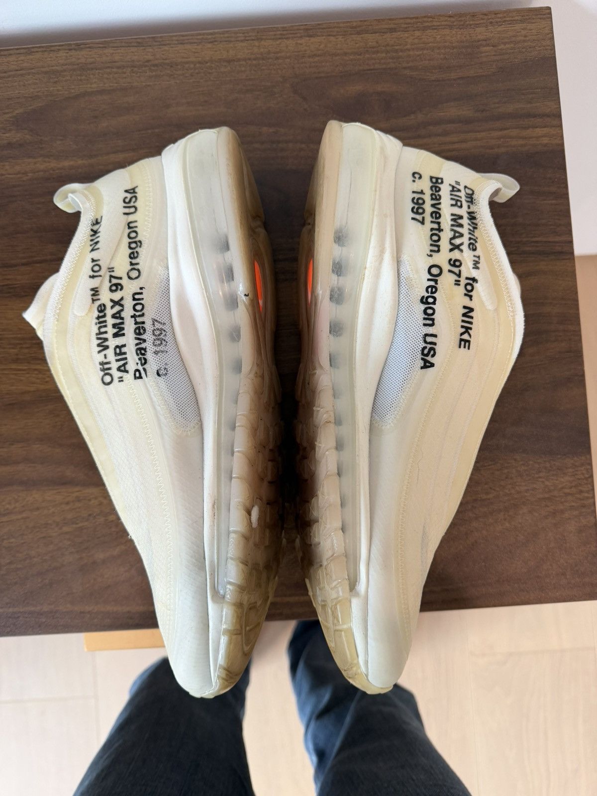 Nike × Off-White Off White “The 10” Air Max 97s Size US 11.5 / EU 44-45 - 10 Thumbnail
