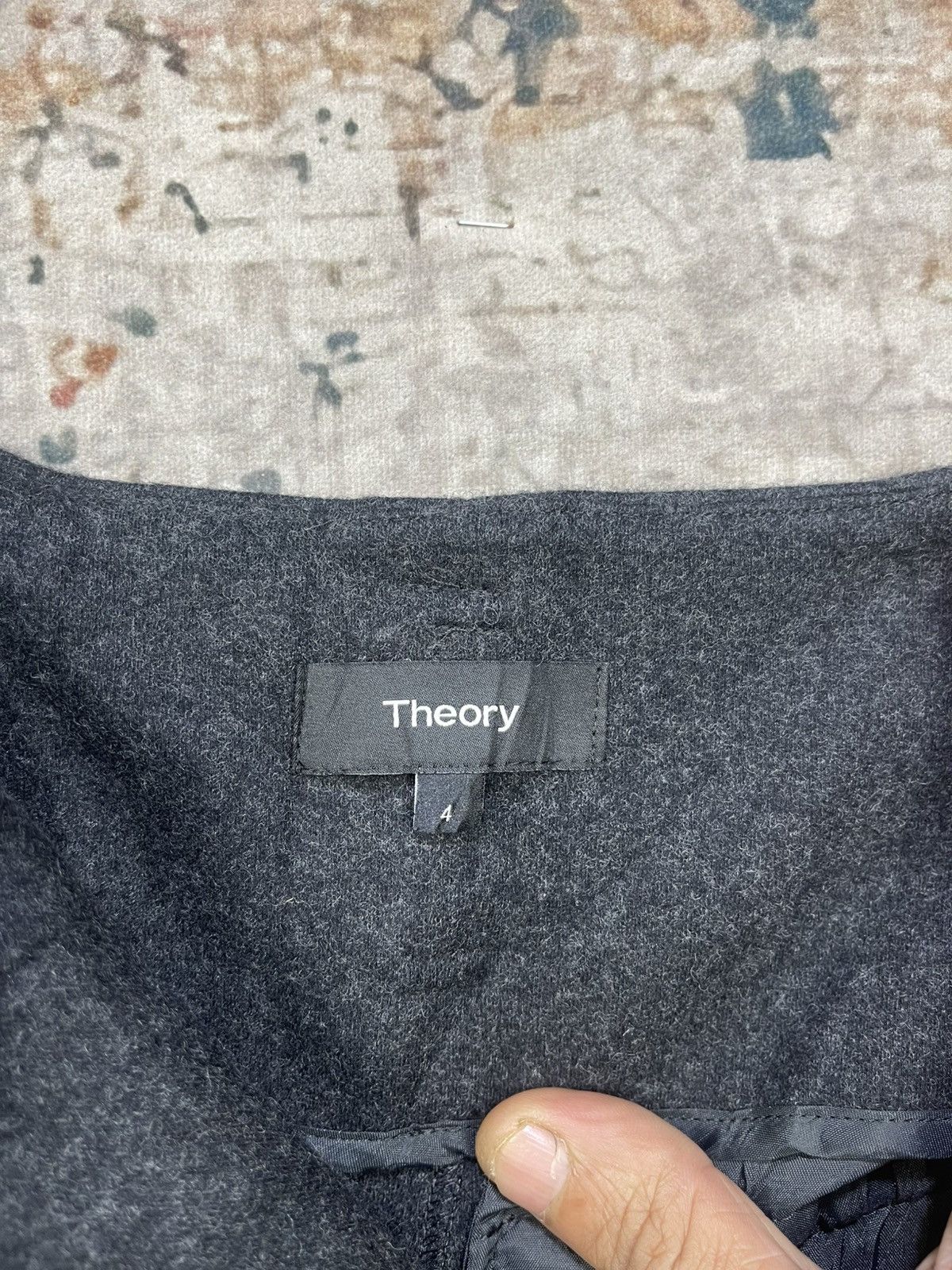 Theory Theory Fit Straigh Leg Belted Flannel Wool Pants Size 27" / US 4 / IT 40 - 12 Thumbnail