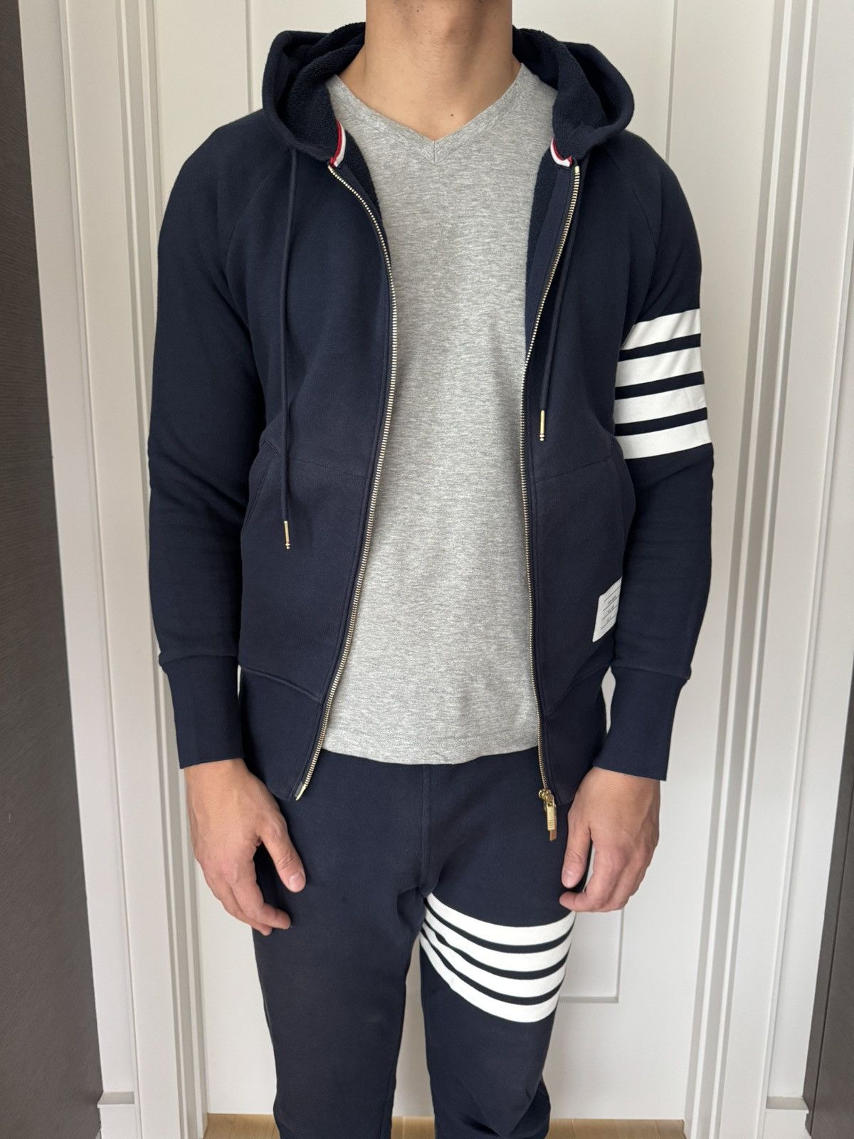 Thom Browne Navy classic hoodie Size US M / EU 48-50 / 2 - 14 Thumbnail