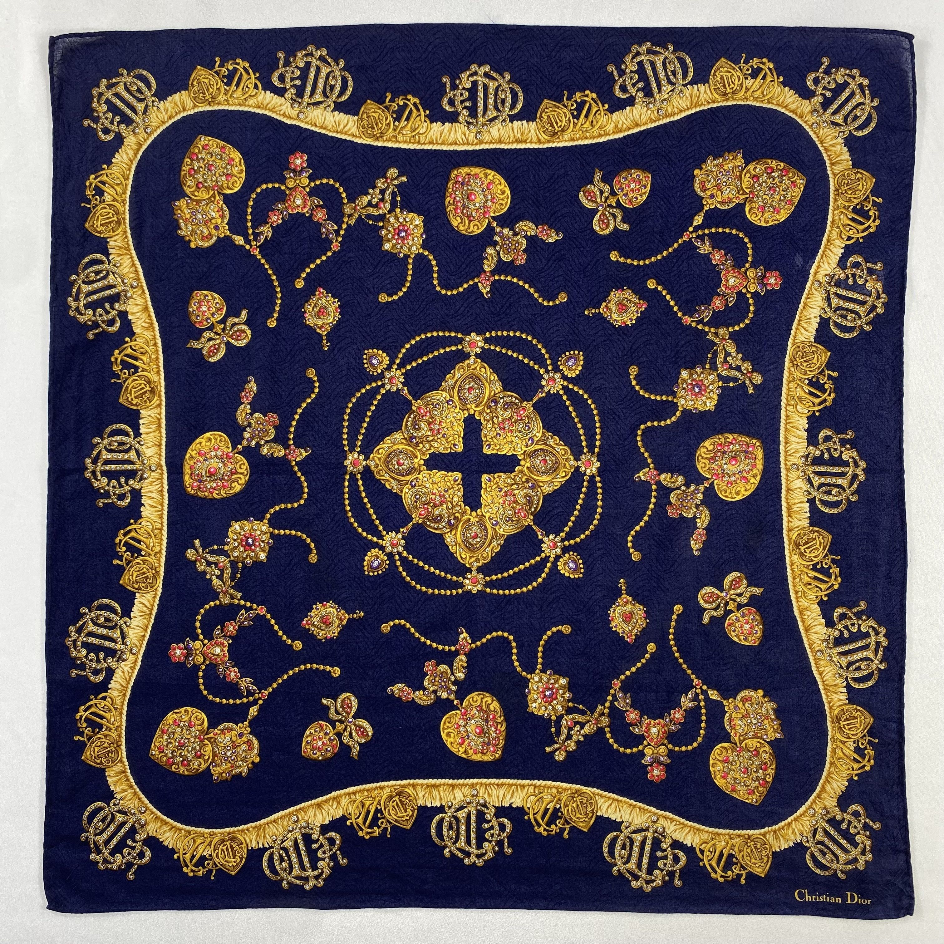 Vintage Christian Dior Monsieur Handkerchief / Neckerchief-P830 Size ONE SIZE - 1 Thumbnail