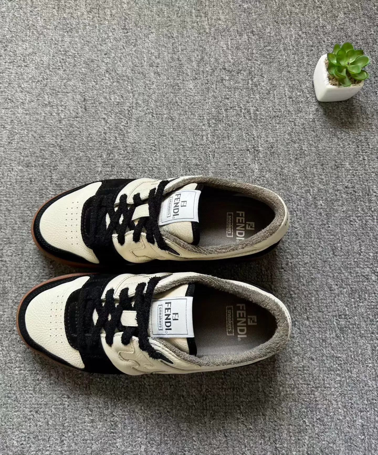Fendi Fendi Match Sneakers Black White US8 EU38 Worn 2x Size US 8 / IT 38 - 4 Thumbnail