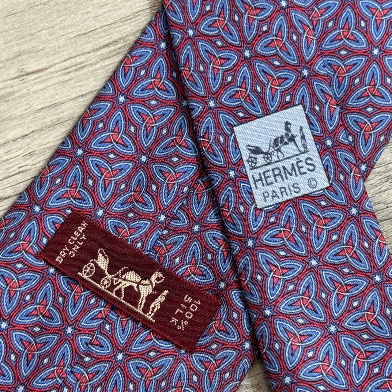 Hermes HERMES Silk Tie Size ONE SIZE - 3 Thumbnail