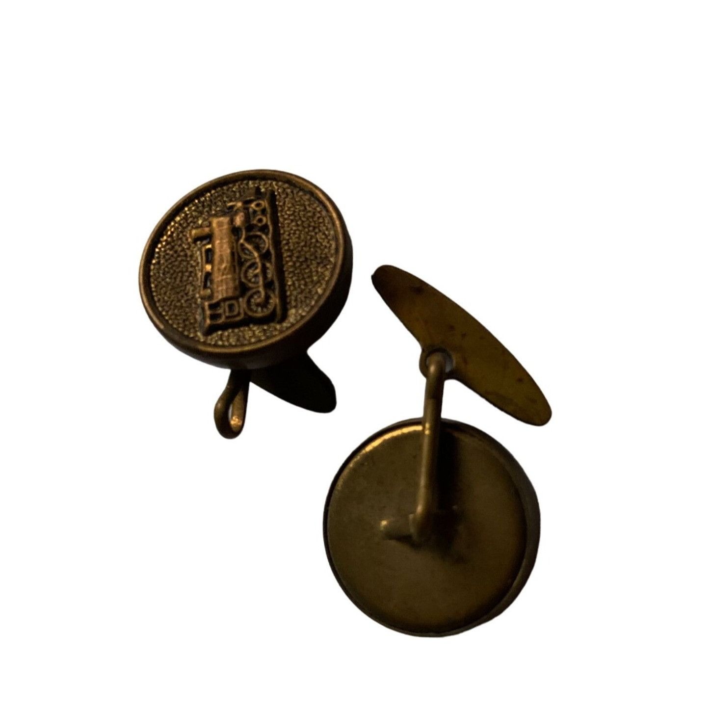 Other Vintage Men's Round Button Train Cufflinks Size ONE SIZE - 2 Thumbnail