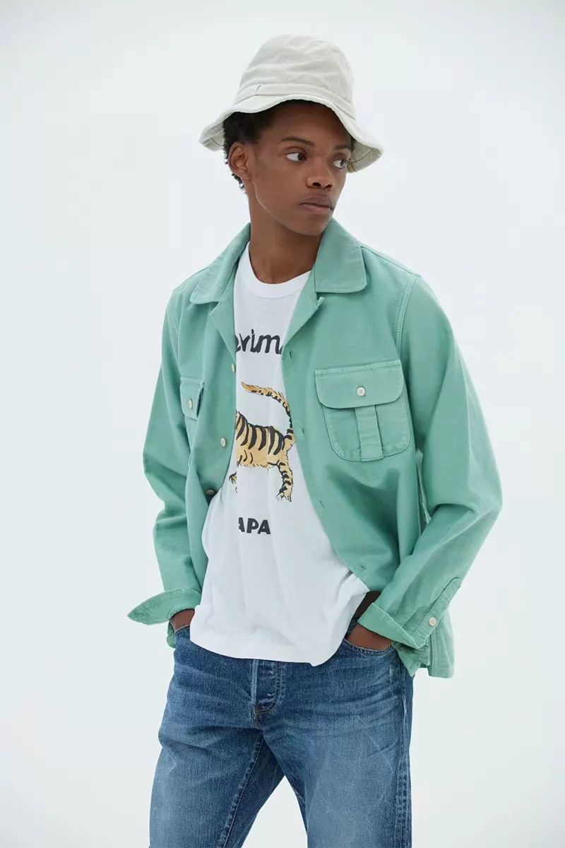 Visvim VISVIM 24SS KEESEY G.S. SHIRT Moleskin lt green2 2 Size US M / EU 48-50 / 2 - 9 Thumbnail