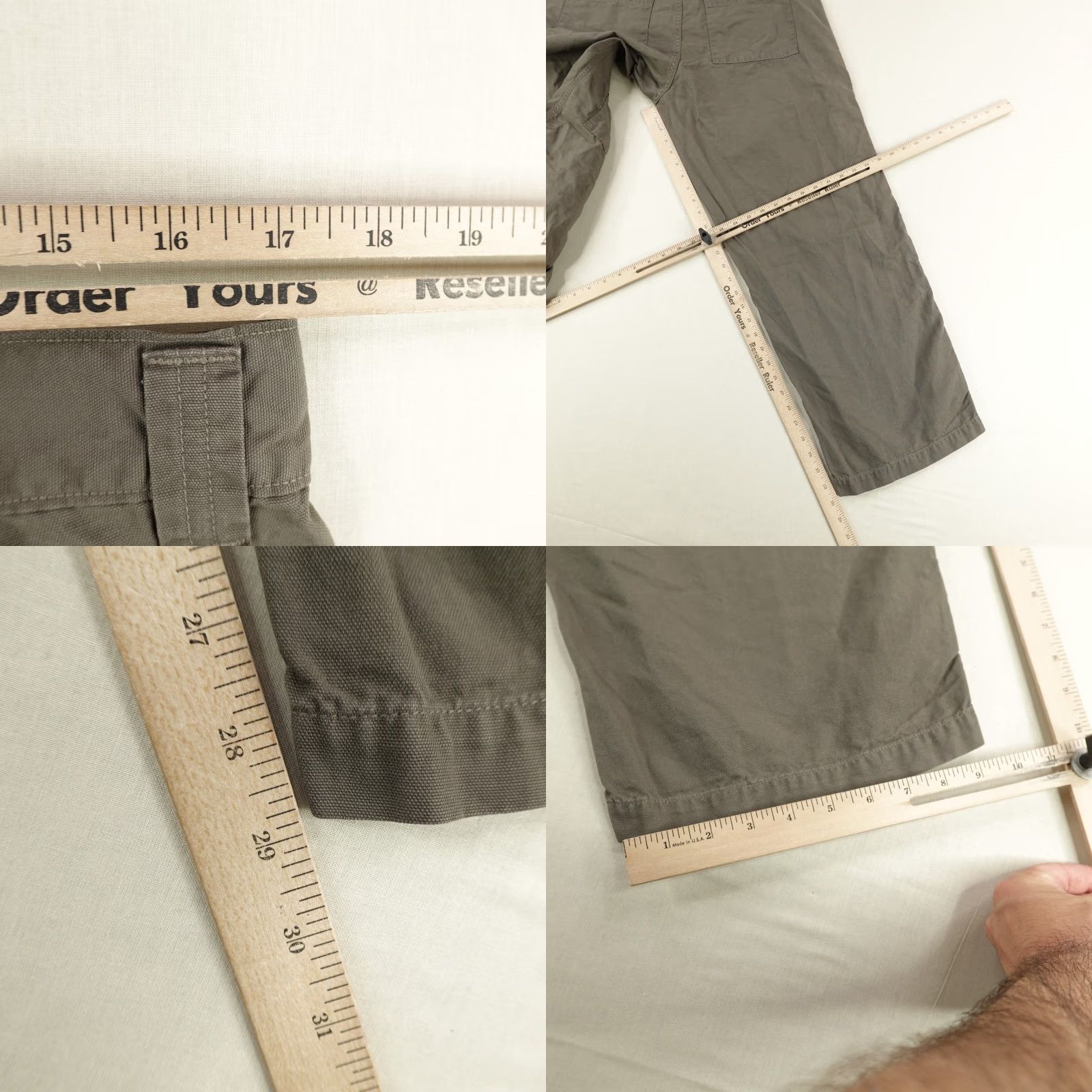 Agolde VINTAGE Agolde Cargo Pants Mens 32 Regular Gray Casual Workwear Relaxed Fit Baggy Utility Trousers Size US 32 / EU 48 - 8 Thumbnail