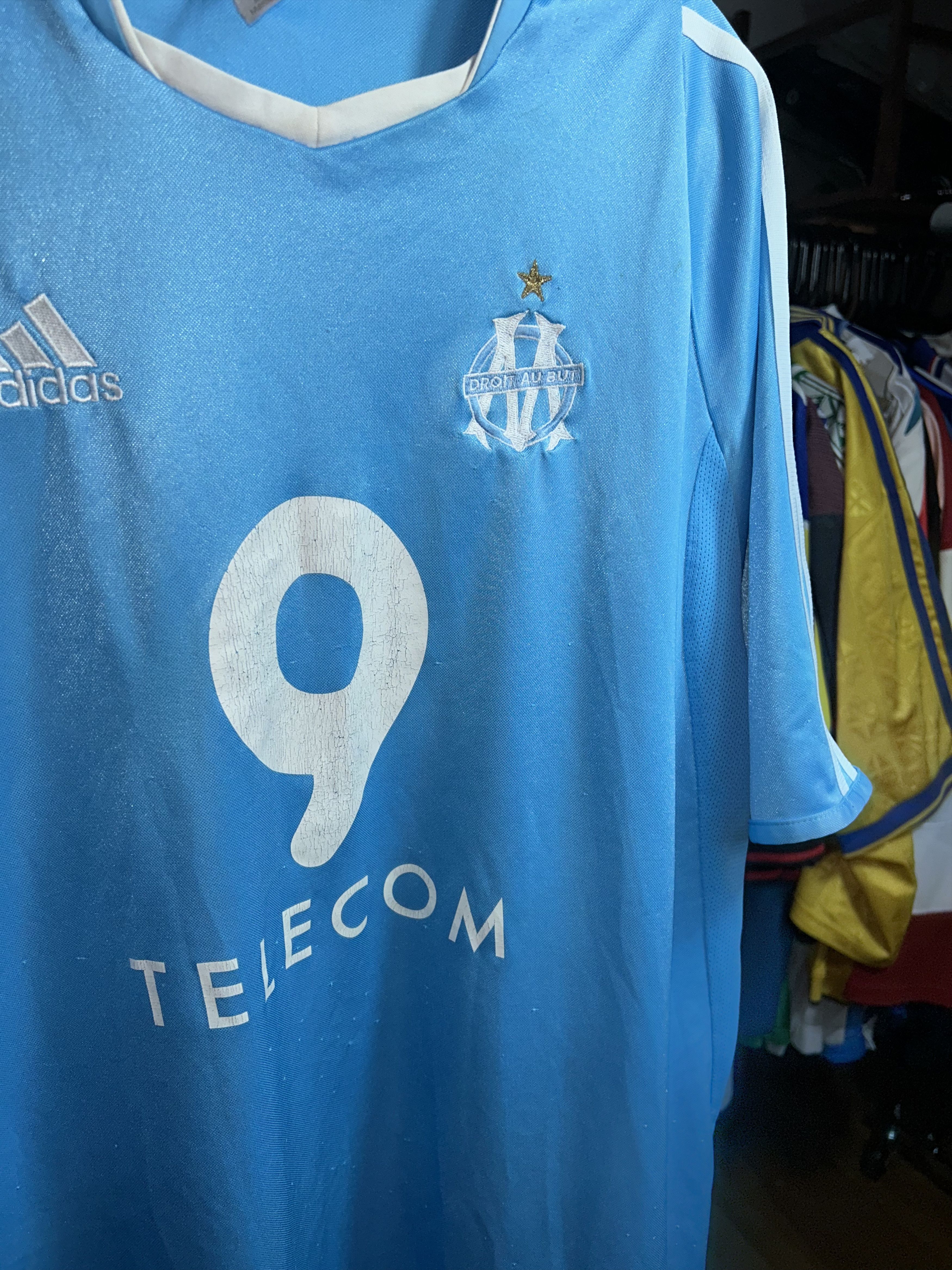 Adidas Olympique de marseille 2003/04 away jersey Size US M / EU 48-50 / 2 - 3 Thumbnail
