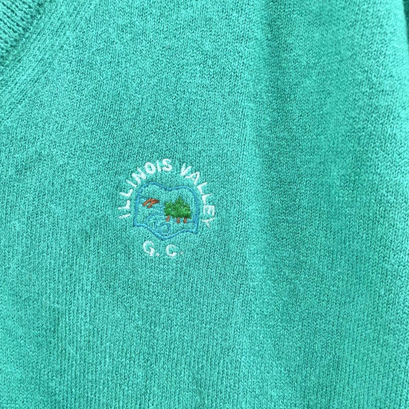 Wilson VTG Wilson Staff Golf Sweater Mens XL Turquoise Illinois Country Club Preppy USA Size US XL / EU 56 / 4 - 2 Thumbnail