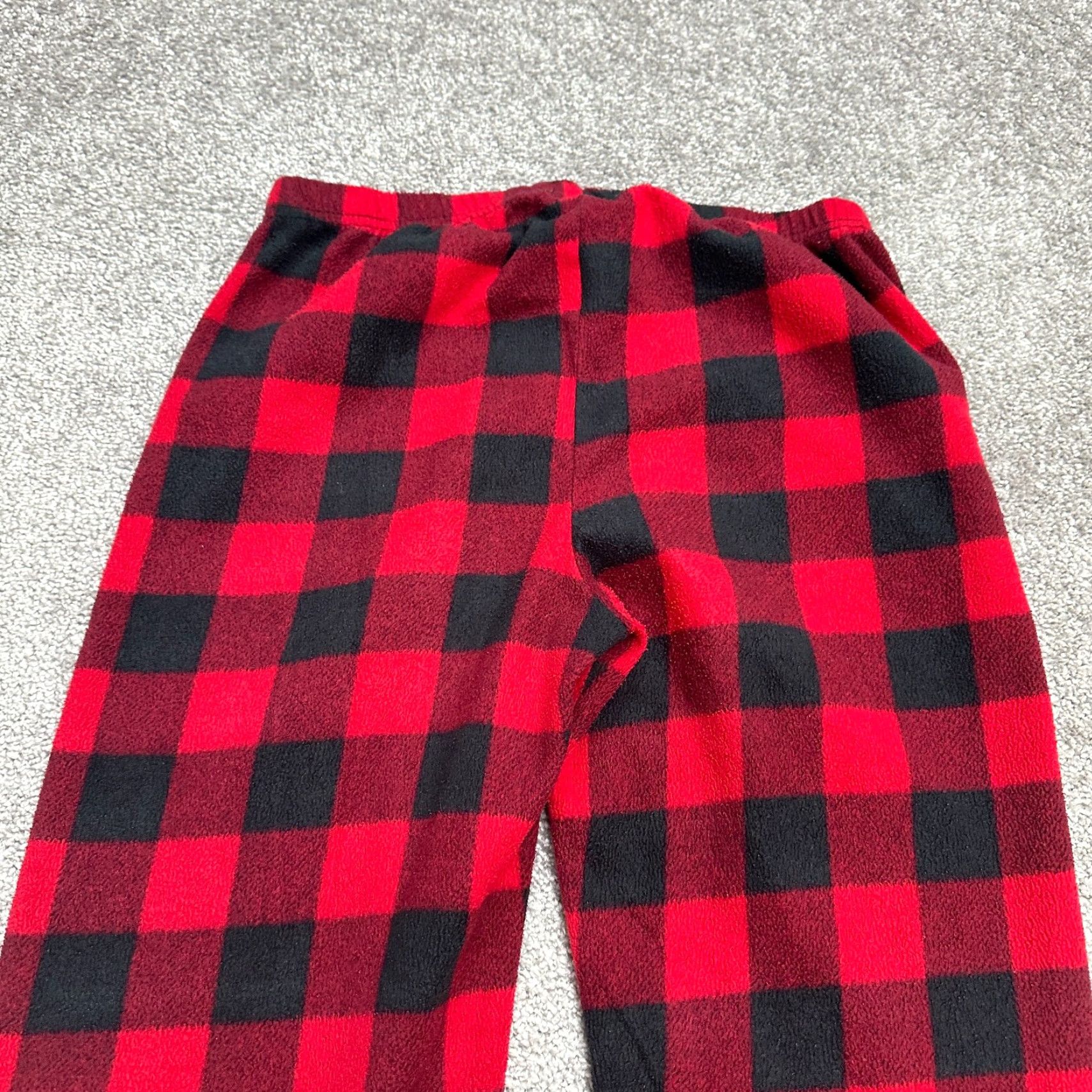 Vintage Just Love Lounge Pants Womens Small Red Black Plaid Size 28" / US 6 / IT 42 - 3 Thumbnail