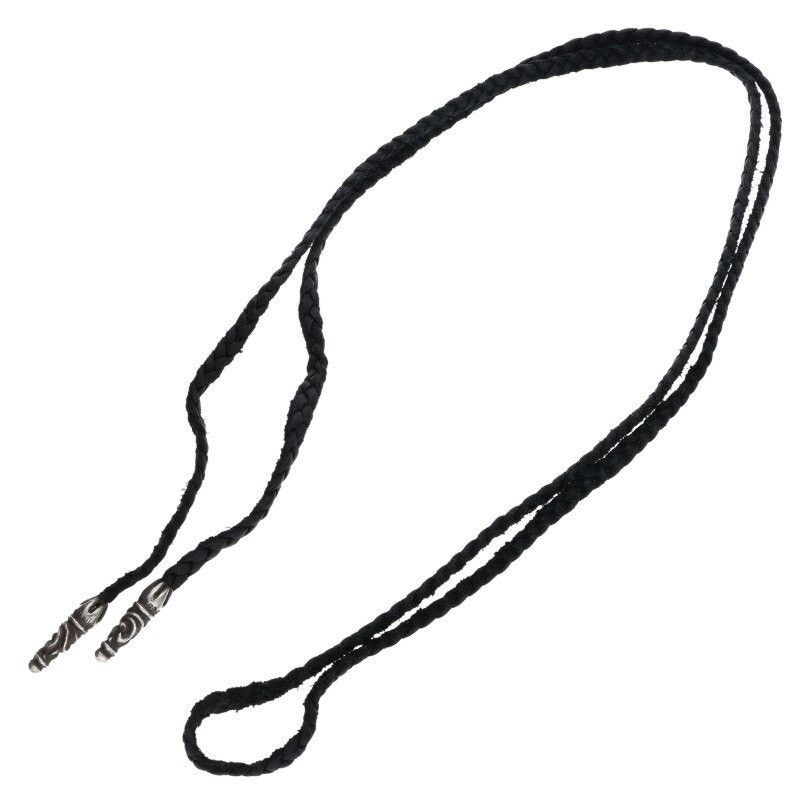 Chrome Hearts Chrome Hearts Leather Braid Silver Necklace Size ONE SIZE - 2 Thumbnail