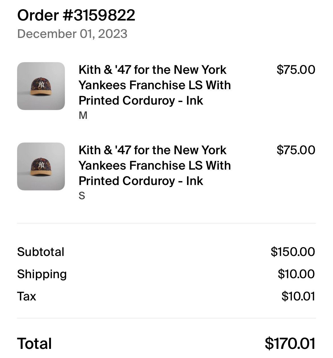 Kith Kith 47 NY Yankees Franchise Printed Floral Cord Size Small Size ONE SIZE - 6 Thumbnail