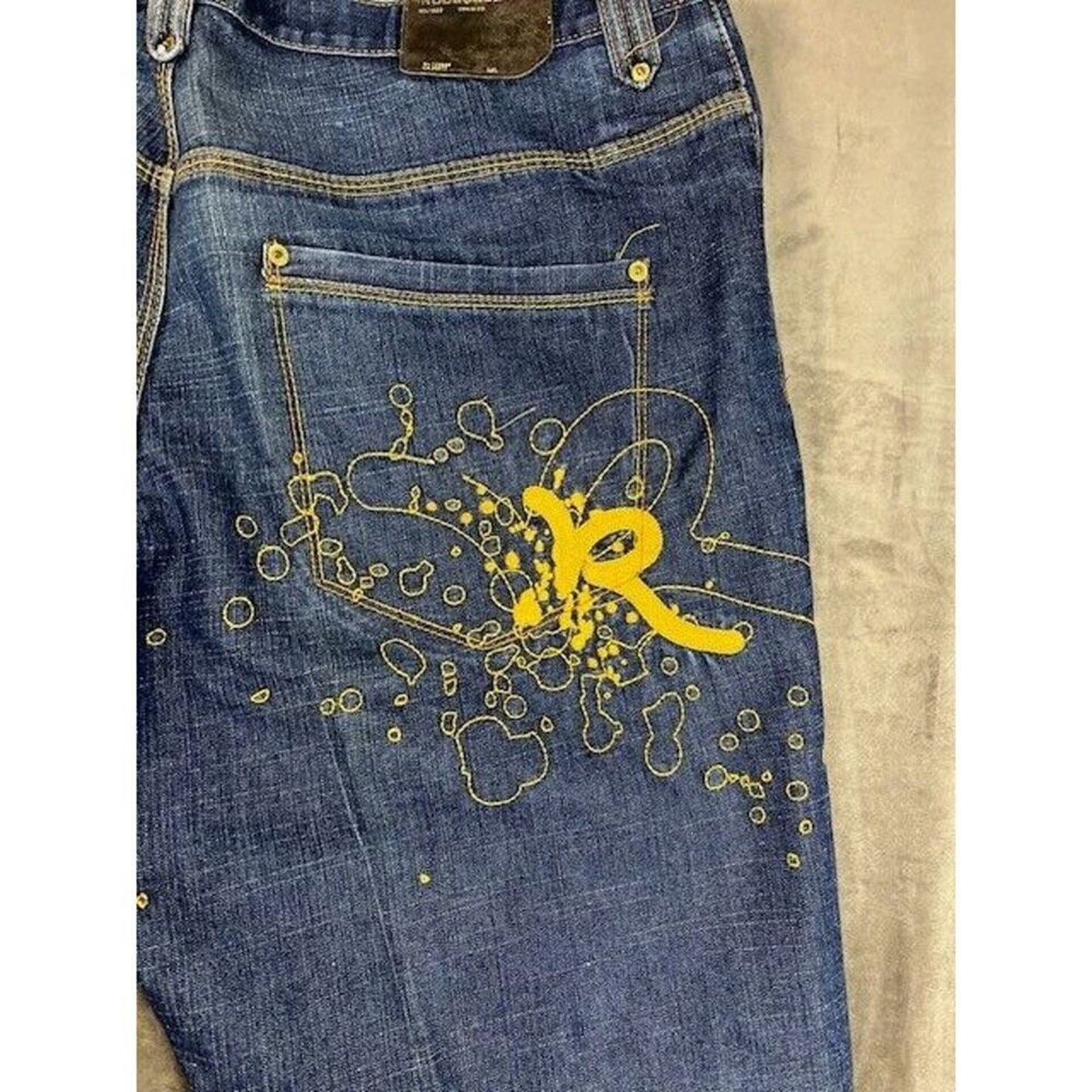 Rocawear ROCAWEAR JEANS SIZE 42 W. Dark Blue Denim Regular Fit Size US 42 / EU 58 - 9 Thumbnail