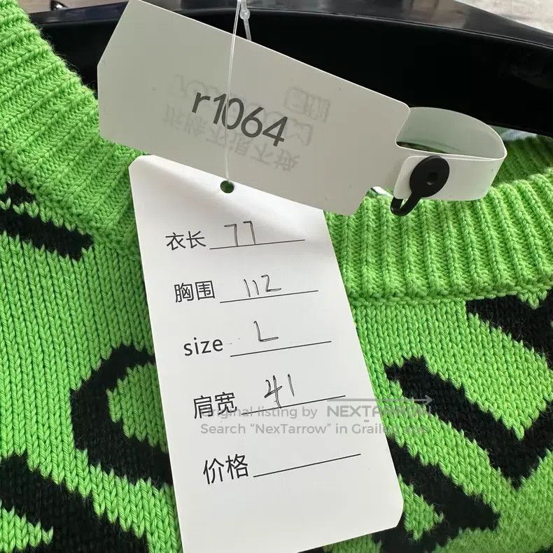 Balenciaga Balenciaga Logo Jacquard Sweater Size US L / EU 52-54 / 3 - 5 Thumbnail