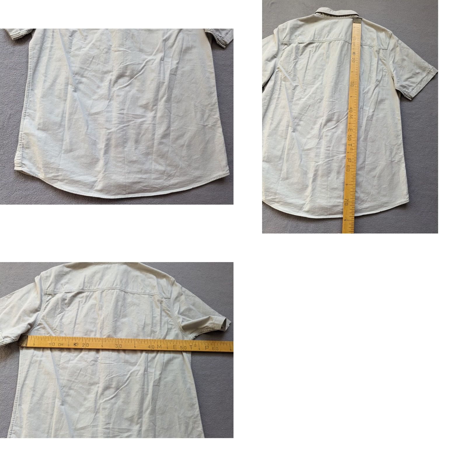 Allsaints ALLSAINTS Button-Up Shirt Mens M Light Gray Short Sleeve Shirt Mens M Gray Short Sleeve Shirt AllSaints Button-Up Mens Shirt Size US M / EU 48-50 / 2 - 10 Thumbnail