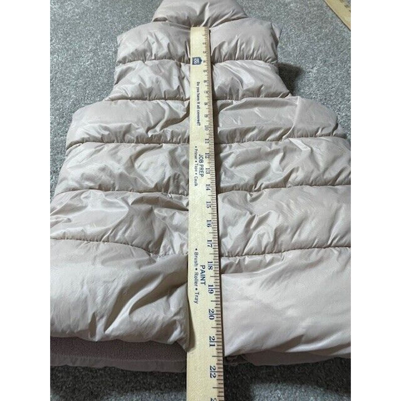 Old Navy Old Navy Puffer Vest Women XS Full Zip Lined Mock Neck Beige Size XS / US 0-2 / IT 36-38 - 4 Thumbnail