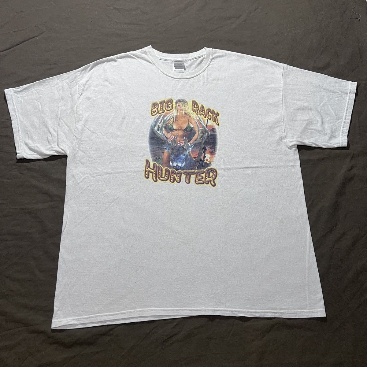 Vintage Vintage Y2K Big Rack Hunter Funny Tee 2XL sexy oversized Size US XXL / EU 58 / 5 - 2 Thumbnail