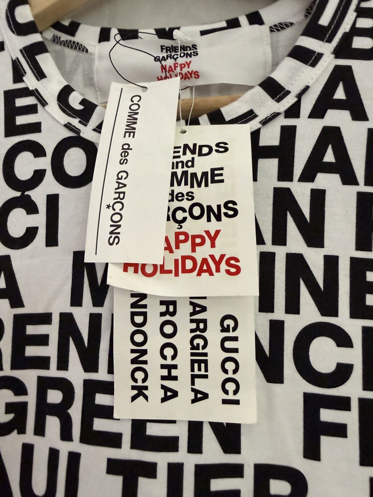 Comme des Garcons × Stussy 2018 Comme des Garcons Friends Of CDG Holiday Poem Tshirt Size US L / EU 52-54 / 3 - 3 Thumbnail