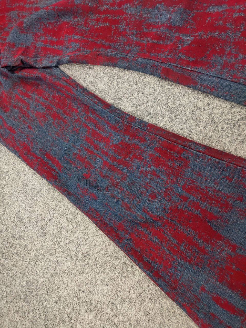 If Six Was Nine Vintage Hysteric Glamour style flared Blue Red Pants Y2K Size 27" / US 4 / IT 40 - 11 Thumbnail