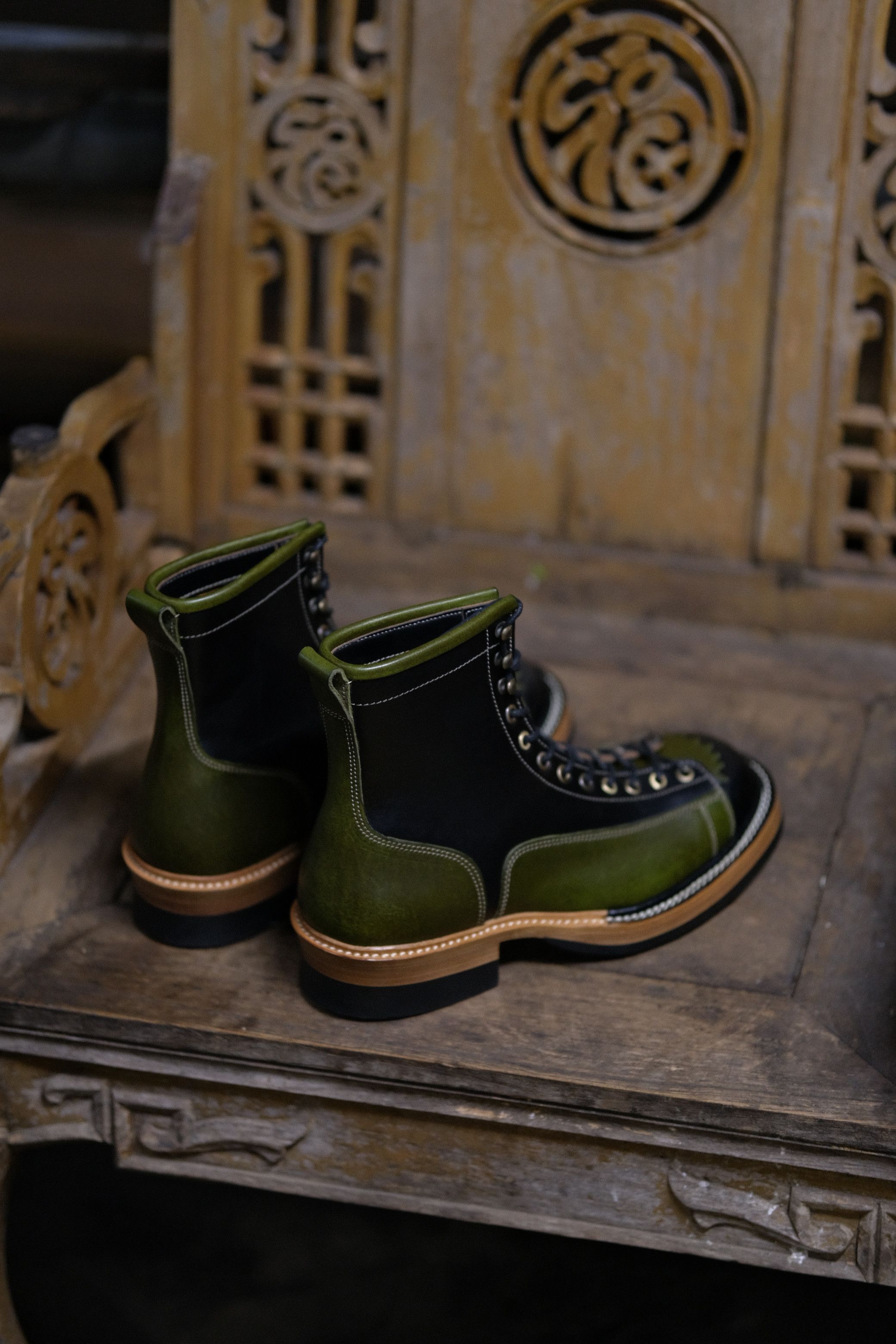 Other Hetala Boots Monkey Black seidel Leather olive Badalasi Size US 9 / EU 42 - 7 Thumbnail