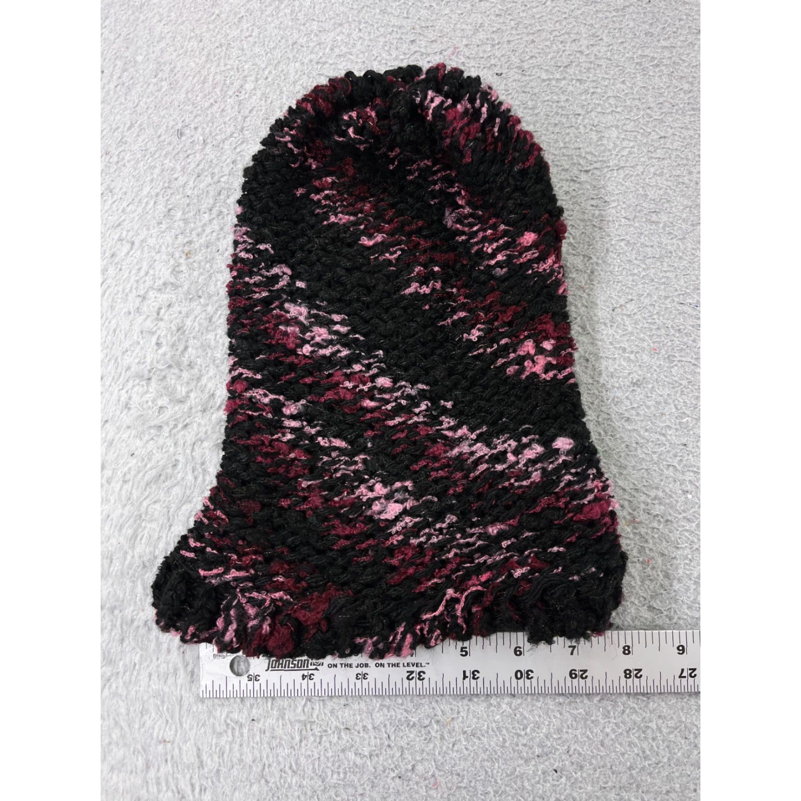 Pinko Beanie Toque Womens One Size Black Pink Spiral Stripe Knit Acrylic Snow Ski Size ONE SIZE - 5 Thumbnail