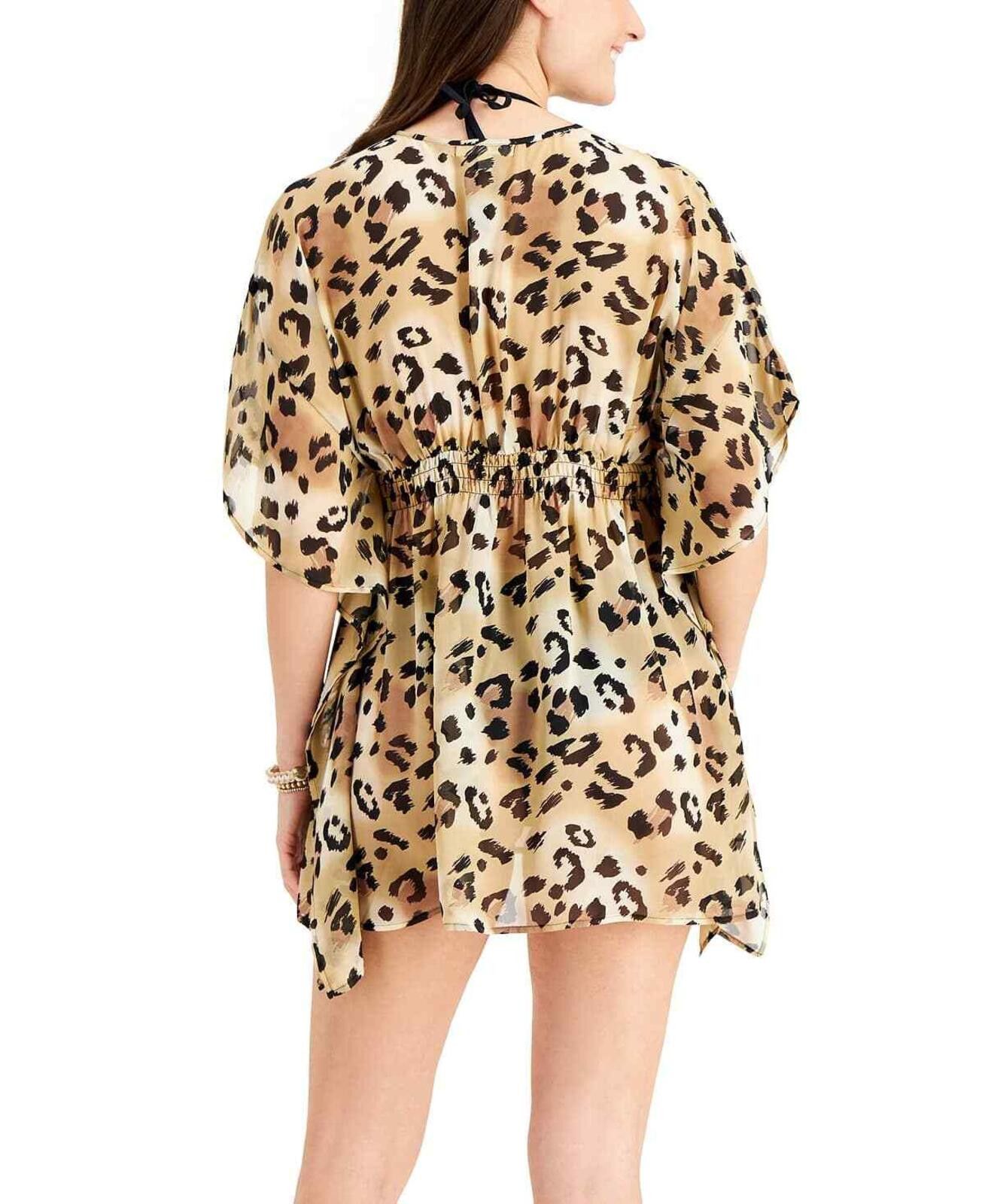 Other Miken Juniors Animal-Print Swim Cover-Up - L - Brown Size ONE SIZE - 2 Thumbnail