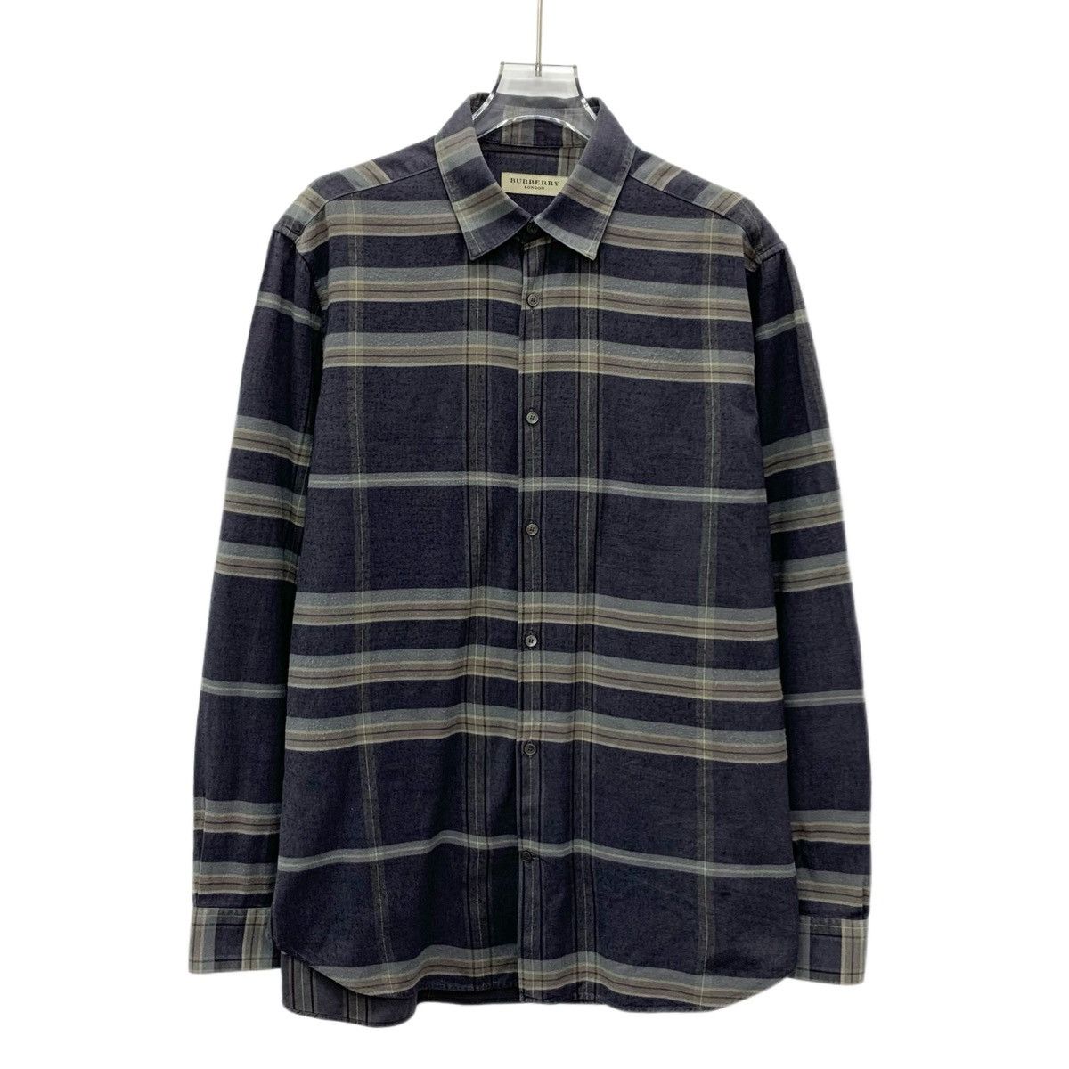 Burberry Burberry Color-blocked Striped Long Sleeve Shirt K26WX Size US M / EU 48-50 / 2 - 1 Thumbnail