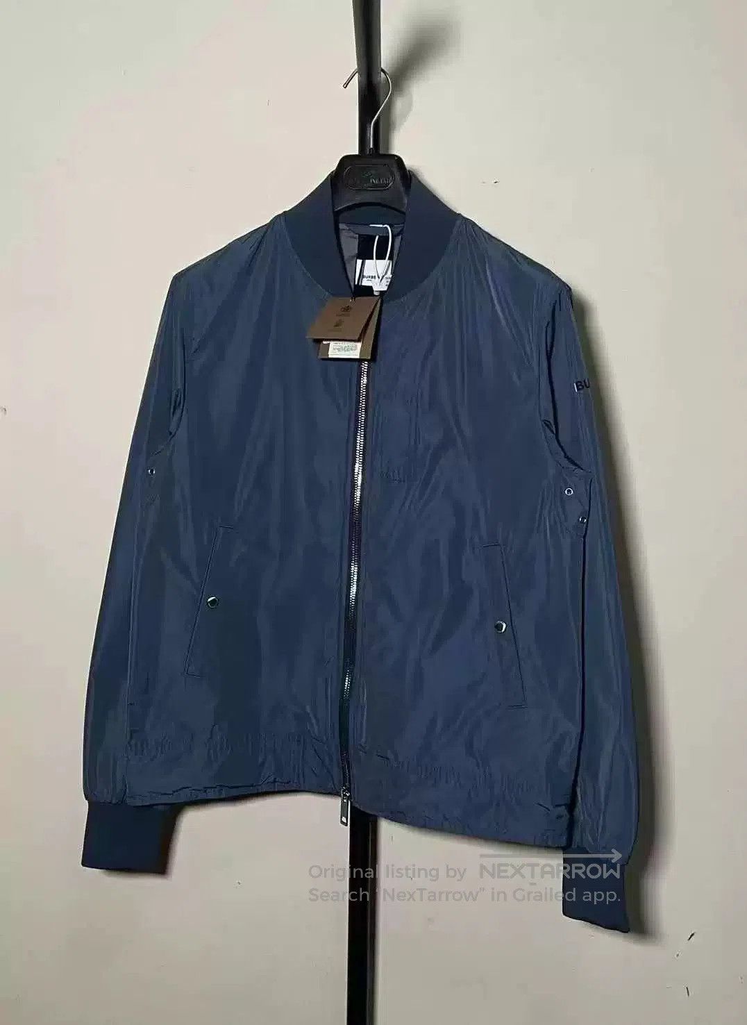 Burberry Burberry Blue 3D Logo Bomber Jacket. Size US XL / EU 56 / 4 - 1 Thumbnail