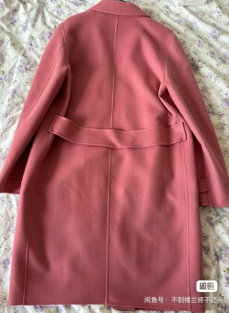 Loro Piana LORO PIANA Chrysanthemum pink double-faced cashmere coat Size M / US 6-8 / IT 42-44 - 2 Thumbnail