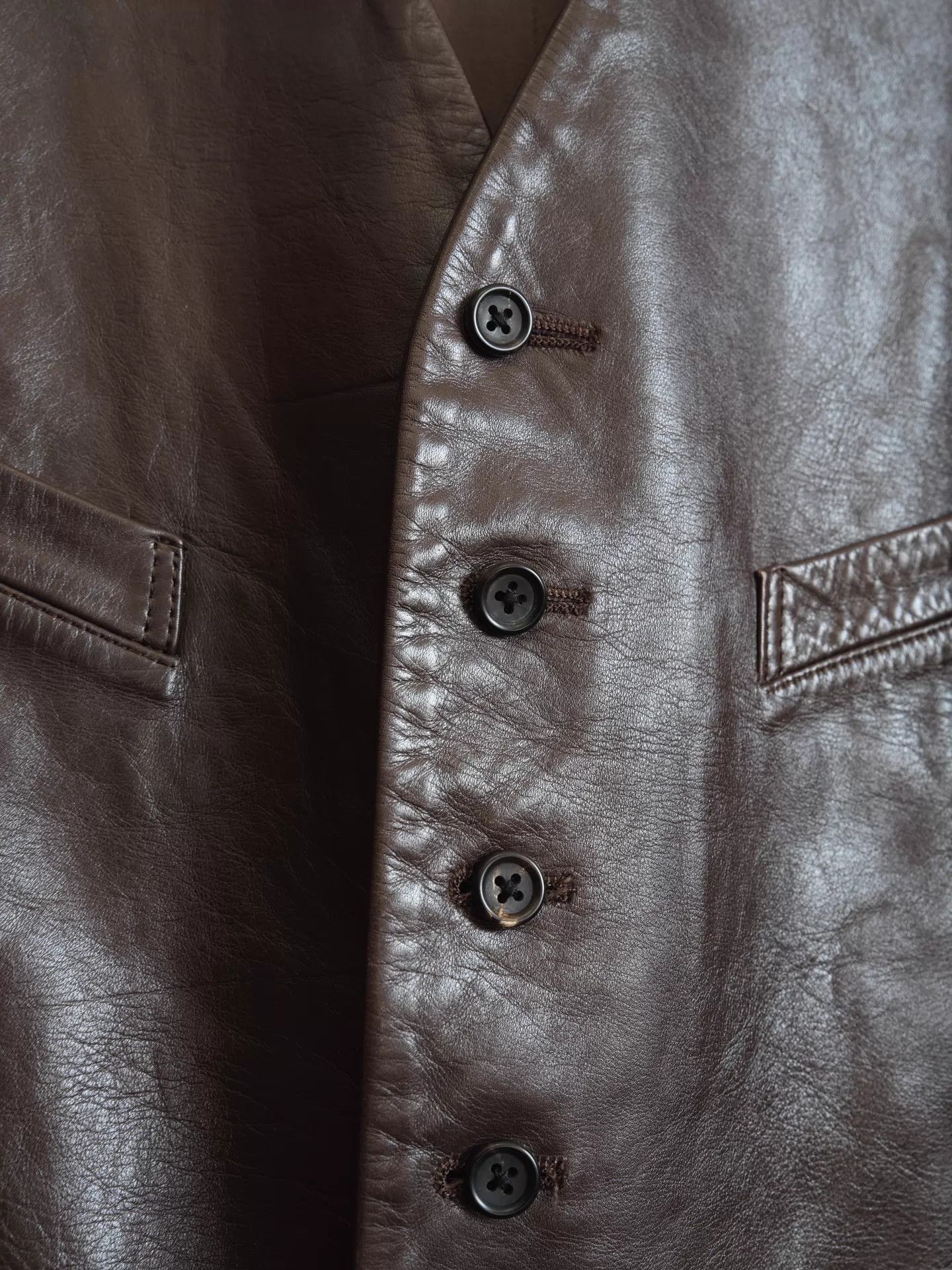 Yohji Yamamoto Yohji Yamamoto 91AW Knit Leather Panel Short Jacket Size US S / EU 44-46 / 1 - 4 Thumbnail